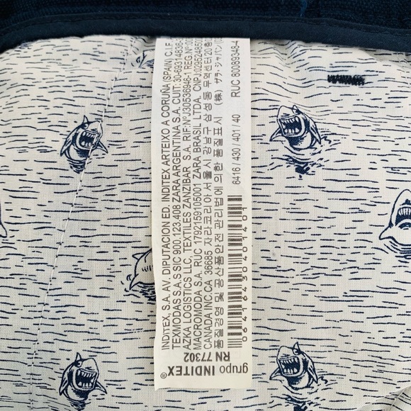 Zara Navy Slim Fit Pants - Picture 9 of 10